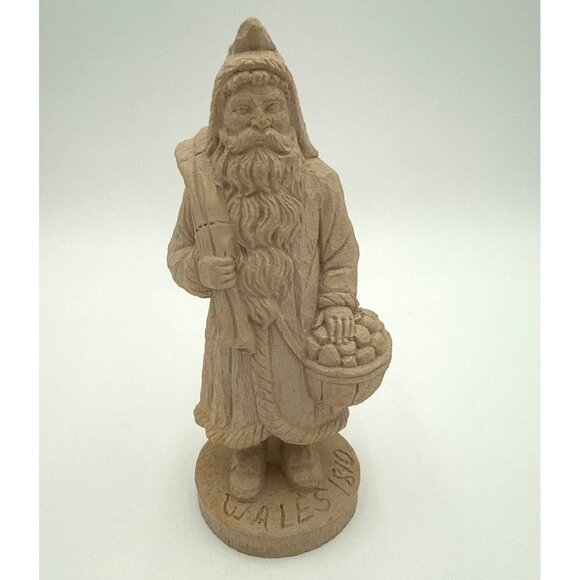 Vintage Wood World Inc 1989 Santa Old World Paintable Resin Figurines - Picture 1 of 11
